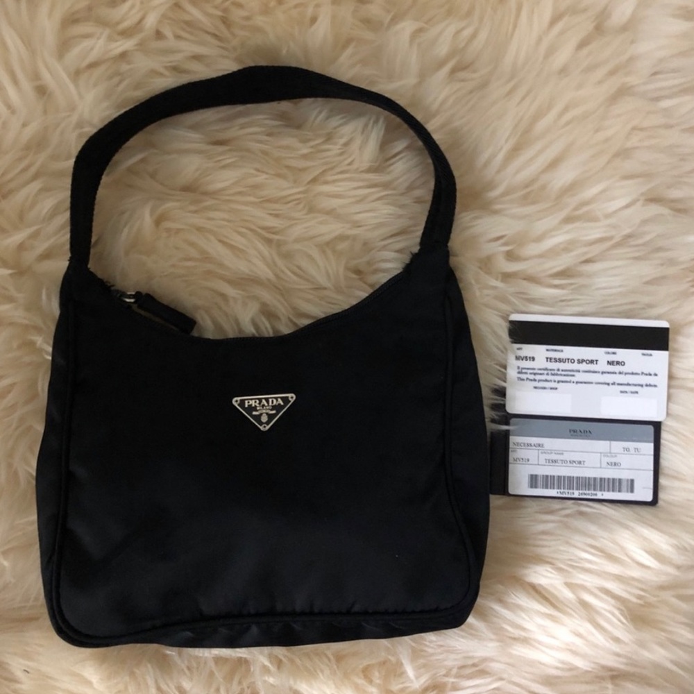 Prada tessuto sport mini hobo